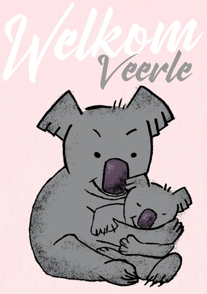 Felicitatie geboorte koala meisje