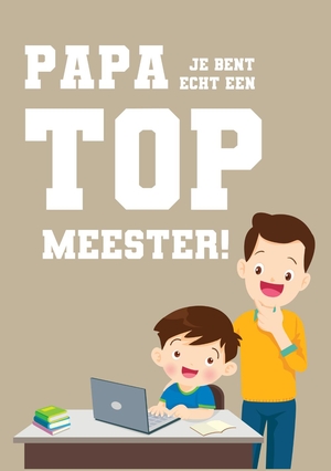 Kaartje voor een TOP papa