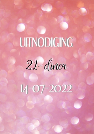 Uitnodiging 21diner sparkling