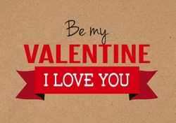 Ballon Valentijn - be my valentine