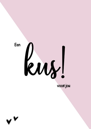 Valentijnskaart kus voor jou