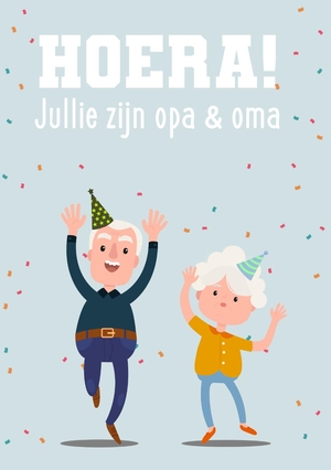 Feestende opa en oma