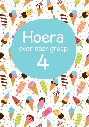 IJsjes kaart over naar de volgende groep