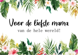 Liefdeskaart mama botanisch