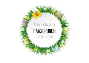 Paaskaart uitnodiging paasbrunch