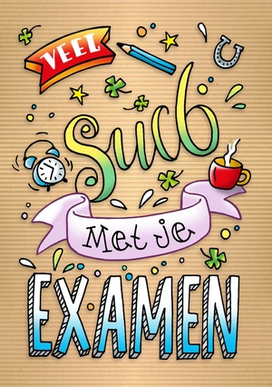 Succeswens examen handlettering