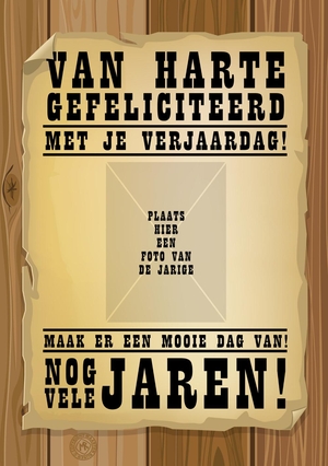 Verjaardagskaart-hout-western-wanted-maa15108