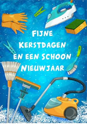 Zakelijke kerstkaart schoon nieuwjaar