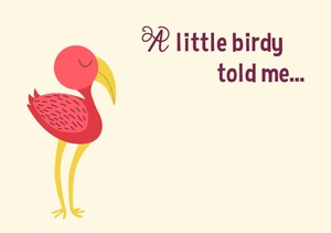 A little birdy - Pink