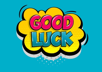 Succes kaart good luck cartoon