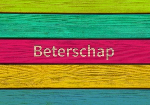 Beterschapskaart kleur hout beterschap