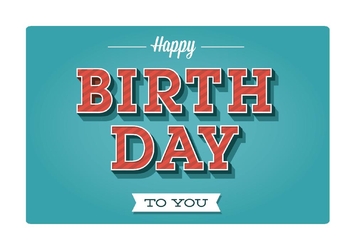 Verjaardagskaart happy birthday to you typografisch