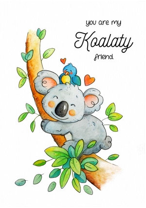 Vriendschapskaart koala friends